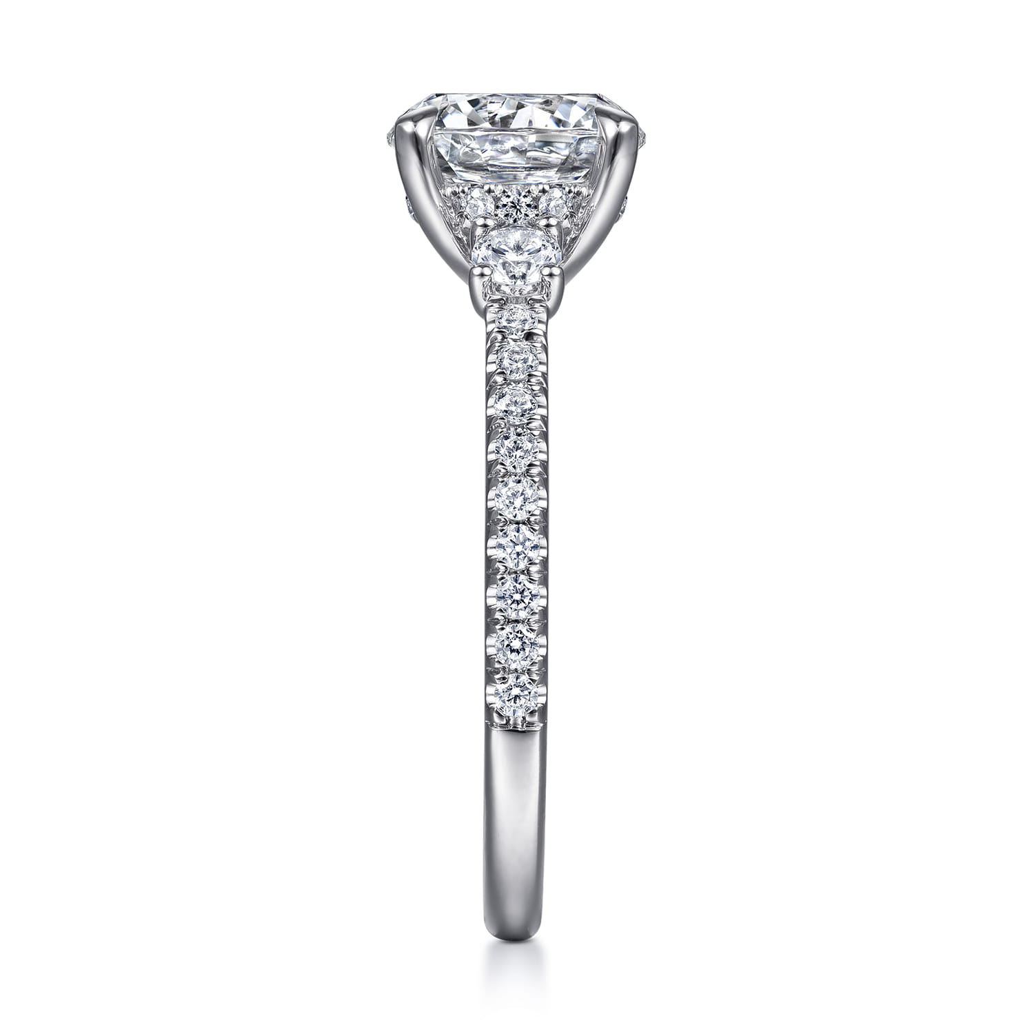 Finian - 14K White Gold Diamond Engagement Ring - 0.64 ct - Shot 5