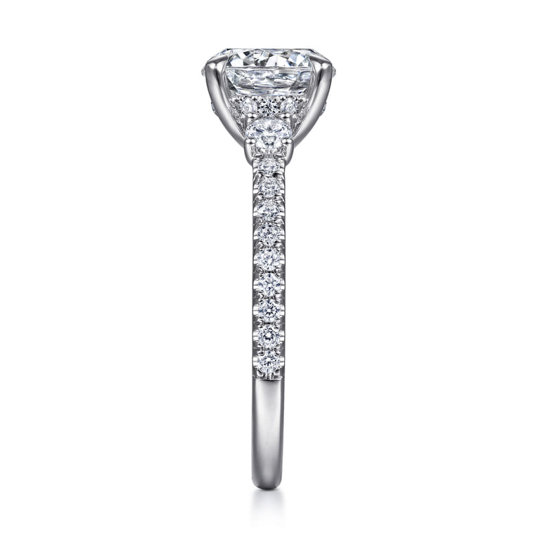 Finian - 14K White Gold Diamond Engagement Ring - 0.64 ct - Shot 5