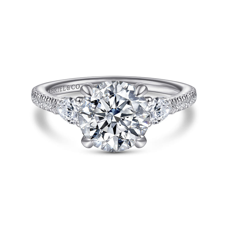 Holloway - 14K White Gold Diamond Engagement Ring - 0.56 ct - Shot 1