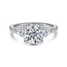 Holloway - 14K White Gold Diamond Engagement Ring - 0.56 ct
