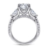 Holloway - 14K White Gold Round 3 Stone Diamond Engagement Ring - 1.5 ct