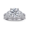 Holloway - 14K White Gold Round 3 Stone Diamond Engagement Ring - 1.5 ct