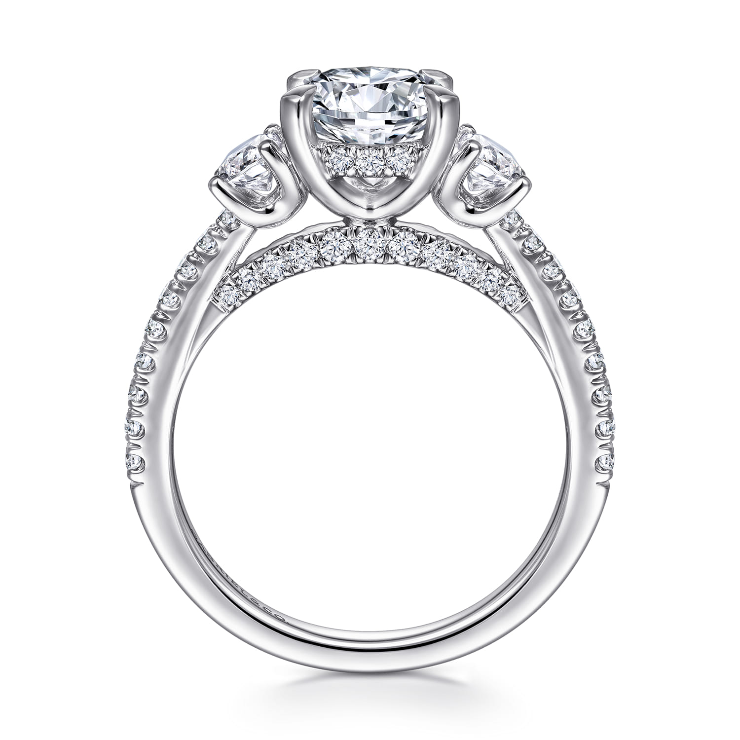 Wilda - 14K White Gold Diamond Engagement Ring - 0.82 ct - Shot 2