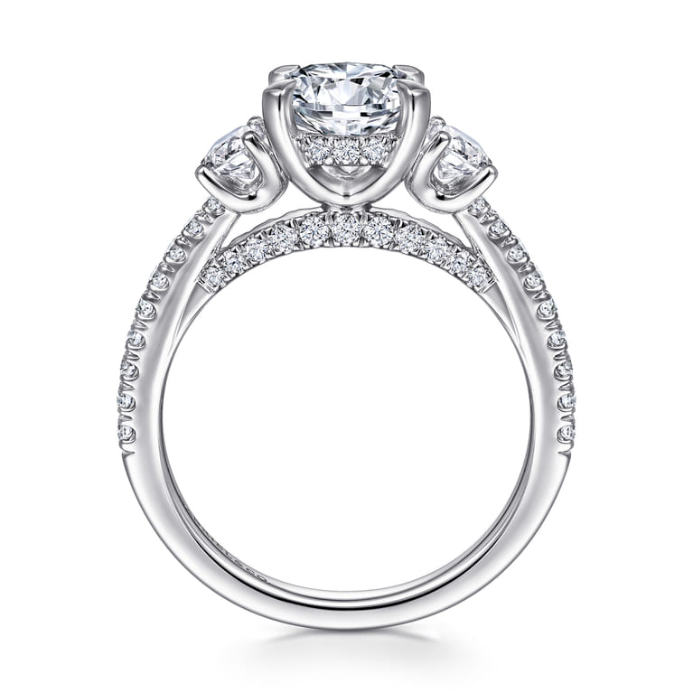 Wilda - 14K White Gold Diamond Engagement Ring - 0.82 ct - Shot 2