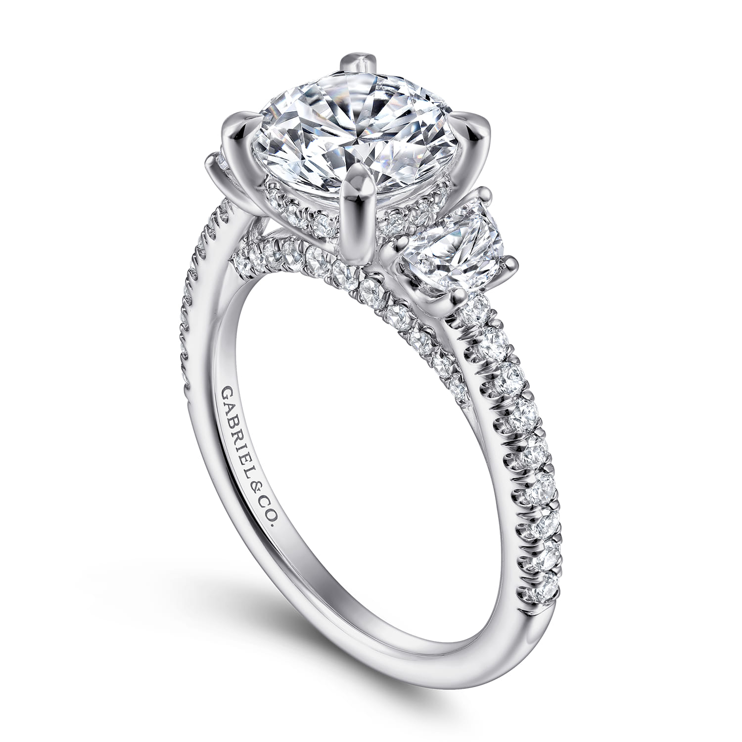 Wilda - 14K White Gold Diamond Engagement Ring - 0.82 ct - Shot 3