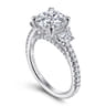 Wilda - 14K White Gold Diamond Engagement Ring - 0.82 ct