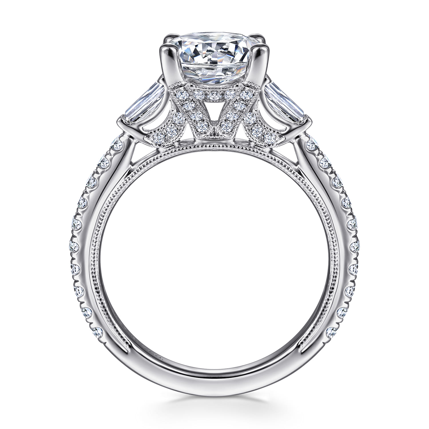 Yanna - 14K White Gold Diamond Engagement Ring - 0.65 ct - Shot 2