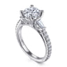 Yanna - 14K White Gold Diamond Engagement Ring - 0.65 ct