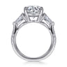 14K White Gold Diamond Engagement Ring - 0.98 ct