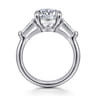 Belma - 14K White Gold Round Diamond Channel Set Engagement Ring - 0.5 ct