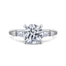Acacia - 14K White Gold Round Three Stone Diamond Engagement Ring - 0.3 ct