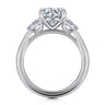 Acacia - 14K White Gold Round Three Stone Diamond Engagement Ring - 0.3 ct