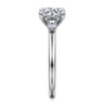 Acacia - 14K White Gold Round Three Stone Diamond Engagement Ring - 0.3 ct