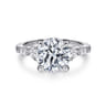 Cian - 14K White Gold Round Five Stone Diamond Engagement Ring - 0.34 ct