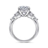 Cian - 14K White Gold Round Five Stone Diamond Engagement Ring - 0.34 ct