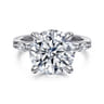 Cian - 14K White Gold Round Five Stone Diamond Engagement Ring - 0.3 ct