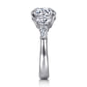 Arielle - 14K White Gold Round Five Stone Diamond Engagement Ring - 0.8 ct