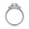 Antonia - 14K White Gold Round Three Stone Diamond Engagement Ring - 0.5 ct
