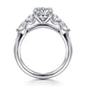 Estefani - 14K White Gold Round Diamond Engagement Ring - 0.8 ct