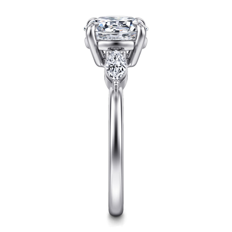 Dela - 14K White Gold Round Three Stone Diamond Engagement Ring - 0.25 ct - Shot 5