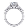 Cian - 14K White Gold Round Five Stone Diamond Engagement Ring - 0.4 ct