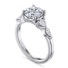 Cian - 14K White Gold Round Five Stone Diamond Engagement Ring - 0.4 ct