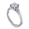 Abbi - 14K White Gold Round Three Stone Diamond Engagement Ring - 0.25 ct