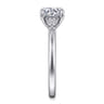 Abbi - 14K White Gold Round Three Stone Diamond Engagement Ring - 0.25 ct