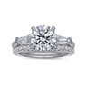 Acacia - 14K White Gold Round Three Stone Diamond Engagement Ring - 0.5 ct