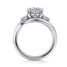 Elin - 14K White Gold Round Three Stone Diamond Engagement Ring - 0.5 ct