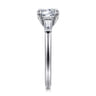 Acacia - 14K White Gold Round Three Stone Diamond Engagement Ring - 0.3 ct