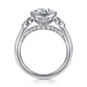 Henley - 14K White Gold Round Three Stone Bezel Set Diamond Engagement Ring - 0.5 ct