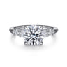 Chana - 14K White Gold Round Diamond Engagement Ring - 0.3 ct