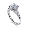 Chana - 14K White Gold Round Diamond Engagement Ring - 0.3 ct