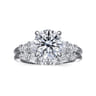 Chana - 14K White Gold Round Diamond Engagement Ring - 0.3 ct