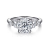 Nilla - 14K White Gold Round Diamond Engagement Ring - 0.5 ct