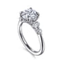 Nilla - 14K White Gold Round Diamond Engagement Ring - 0.5 ct