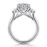 Sanaa - 14K White Gold Round Three Stone Diamond Engagement Ring - 0.6 ct