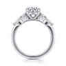 Cian - 14K White Gold Round Five Stone Diamond Engagement Ring - 0.3 ct
