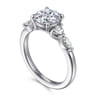 Cian - 14K White Gold Round Five Stone Diamond Engagement Ring - 0.3 ct