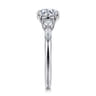 Cian - 14K White Gold Round Five Stone Diamond Engagement Ring - 0.3 ct