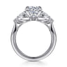 Bonita - 14K White Gold Round Five Stone Diamond Engagement Ring - 0.3 ct