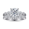 Bonita - 14K White Gold Round Five Stone Diamond Engagement Ring - 0.3 ct