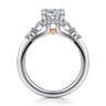 Kallie - 14K White-Rose Gold Cushion Cut Diamond Engagement Ring - 0.4 ct