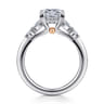 Kallie - 14K White-Rose Gold Princess Cut Diamond Engagement Ring - 0.4 ct