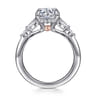 Kallie - 14K White-Rose Gold Round Diamond Engagement Ring - 0.4 ct