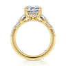 Genni - 14K Yellow Gold Emerald Cut Diamond Engagement Ring - 1.08 ct