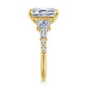 Genni - 14K Yellow Gold Emerald Cut Diamond Engagement Ring - 1.08 ct