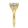 Andre - 14K Yellow Gold Emerald Cut Diamond Engagement Ring - 0.5 ct