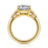 Andre - 14K Yellow Gold Emerald Cut Diamond Engagement Ring - 0.5 ct